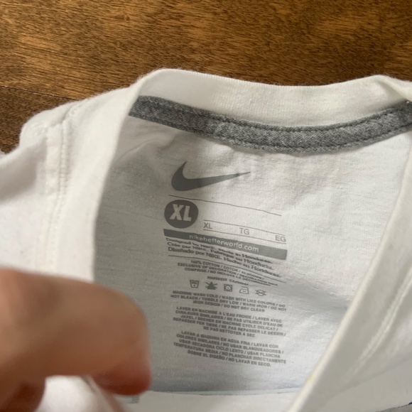 White Nike Kevin Durant Blu Bow Tie cotton T-shirt - Picture 2 of 4